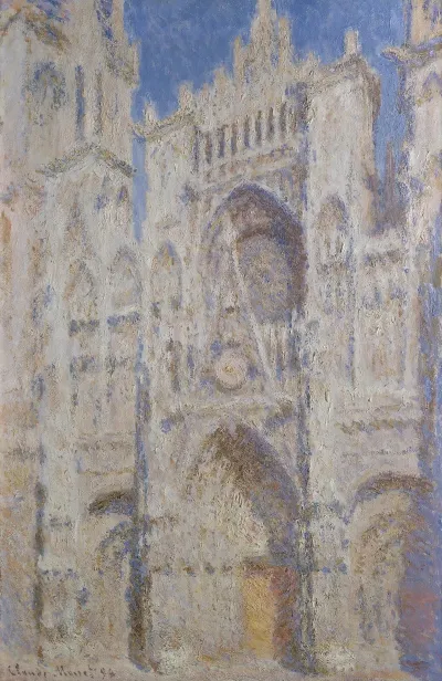 Rouen Cathedral The Portal Sunlight