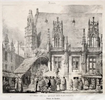 Rouen Entree De La Salle Des Pas Perdus Palais Du Justice