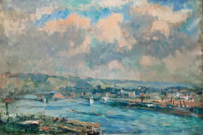 Rouen Le Faubourg Saint Sever Et Le Pont Boieldieu