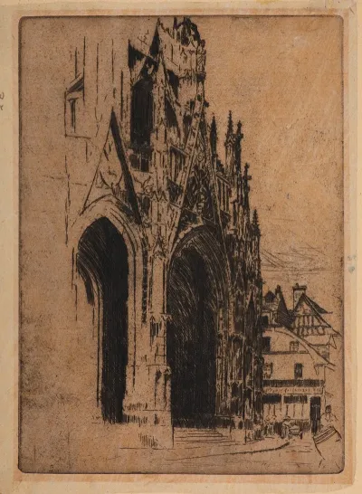 Rouen Portal From The Church Of St Maclou