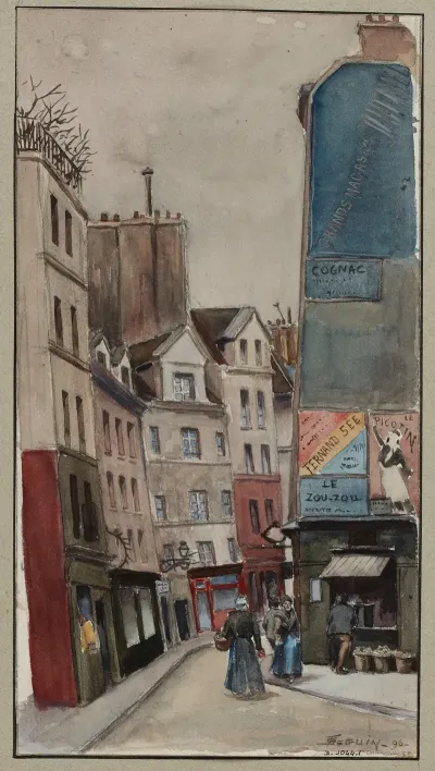 Rue Beaubourg Prise De La Rue Rambuteau