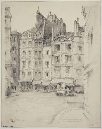 Rue De Jouy En Face De La Rue Tiron