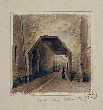 Rue Des Chantres Entre Le Quai Aux Fleurs Et La Rue Chanoinesse