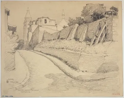 Rue Des Saules Et Rue Cortot A Montmartre