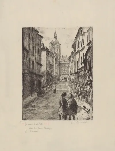Rue Du Gros Horloge A Rouen