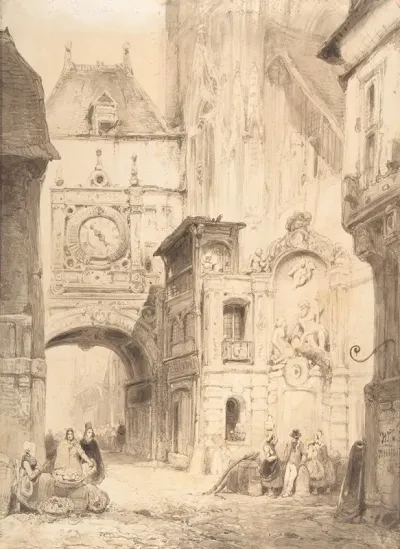 Rue Du Gros Horloge Rouen Early