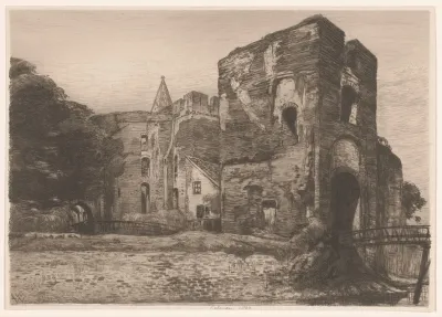 Ruine Van Kasteel Brederode In Santpoort