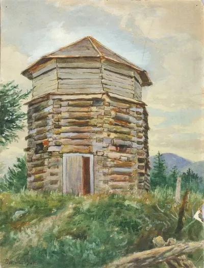Russian Block House Alaska 1900