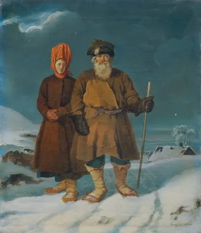 Russisches Bauernpaar
