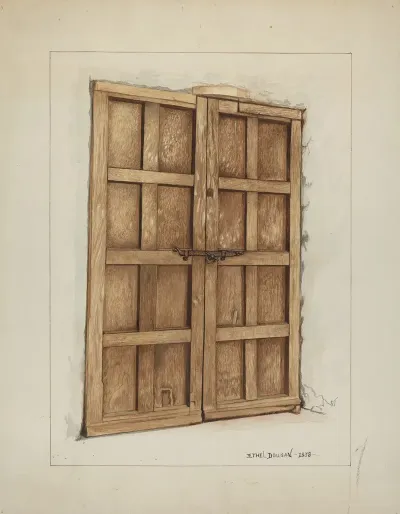 Sacristy Door At Mission San Juan Bautista