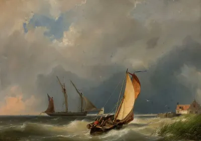 Sail Boats On The Sea