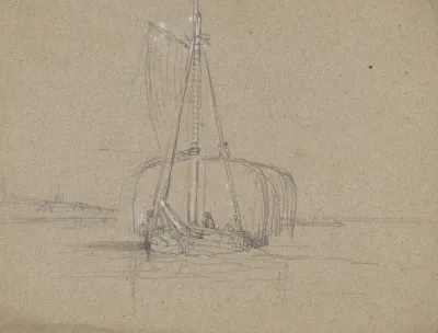 Sailboat Loaded With Hay