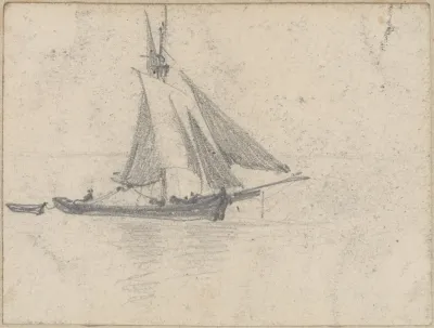Sailboat Towing Dory
