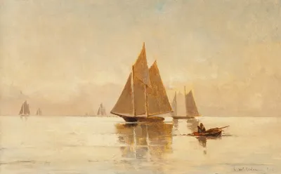 Sailboats In The Evening