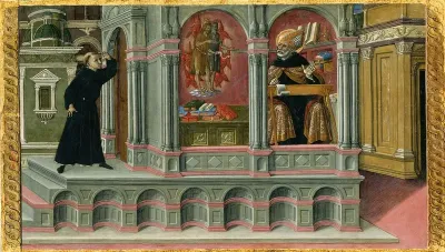 Saint Augustines Vision Of Saints Jerome And John The Baptist