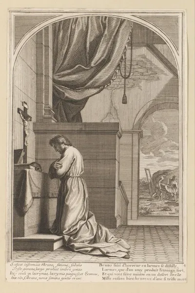 Saint Bruno In Prayer
