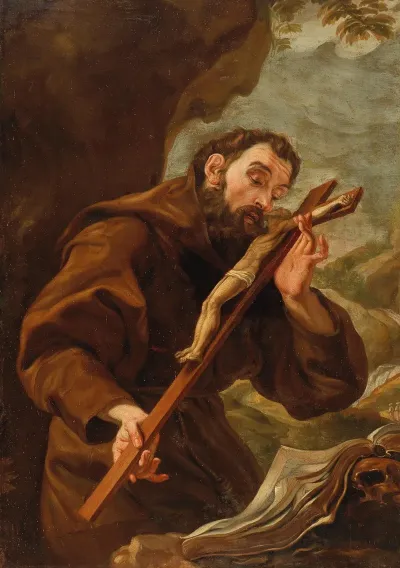 Saint Francis Of Assisi In Prayer