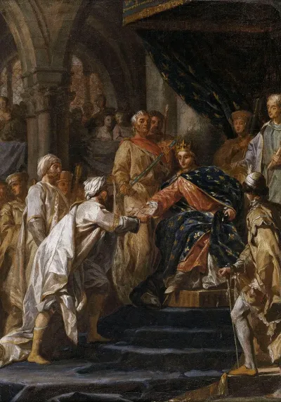 Saint Louis Recevant Les Messagers Du Vieux De La Montagne