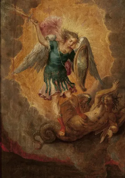 Saint Michael Archangel Attacking The Dragon