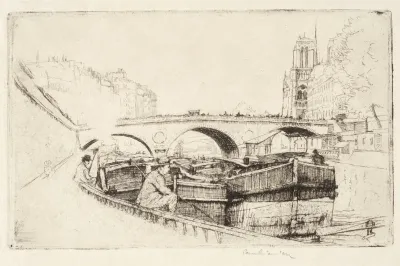 Saint Michel Bridge In Paris