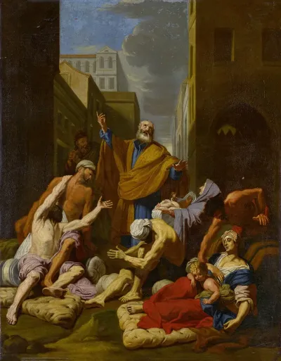 Saint Peter Healing The Sick With His Shadow