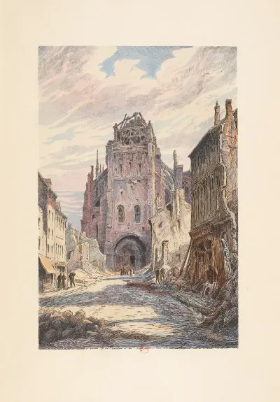 Saint Quentin La Collegiale Vue De La Rue Saint Andre