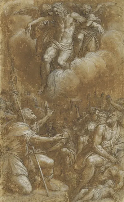Saint Roch Interceding On Behalf Of Plague Victims