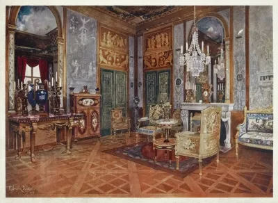 Salon De Musique Of Queen Marie Antoinette Palace Of Fontainebleau France