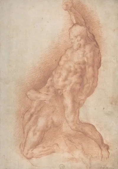 Samson Slaying The Philistine After Michelangelo