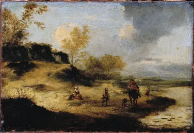 Sandhills With Figures