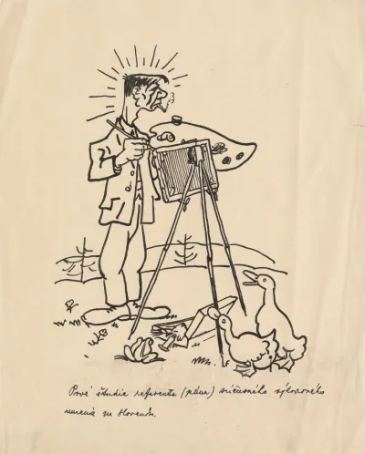 Satirical Drawing For A Magazine I