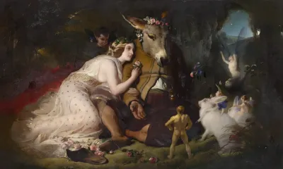 Scene From A Midsummer Nights Dream Titania And Bottom