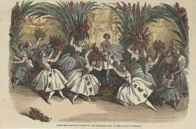 Scene From The New Ballet Of Les Quatre Saisons At Her Majestys Theatre