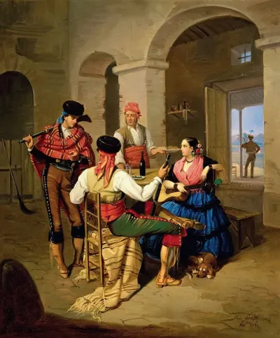 Scene In A Country Inn