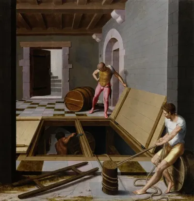 Scene In A Wine Cellar