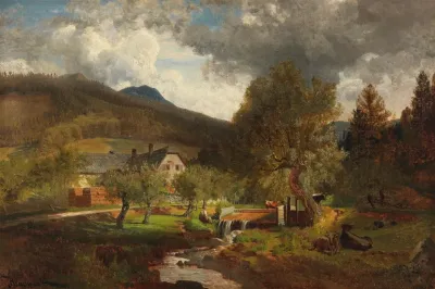 Scene Of The Prein Near Reichenau