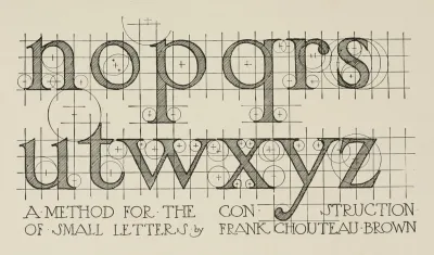 Scheme For The Construction Of Roman Small Letters 2