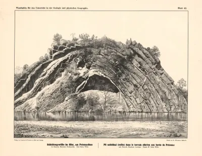 Schichtengewolbe Im Silur Am Potomacfluss