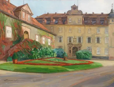 Schloshof In Baden Baden Im September