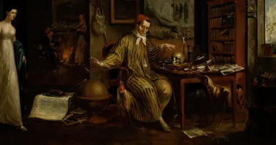 Scholar In His Studio