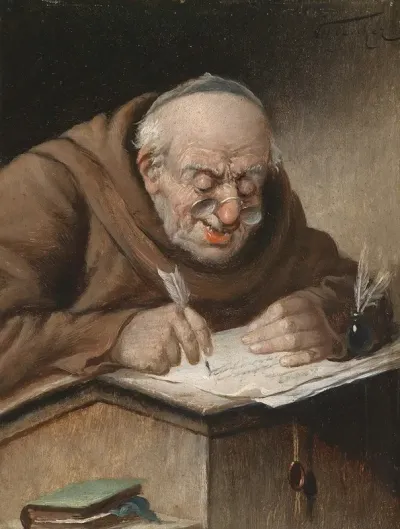 Schreibender Monch