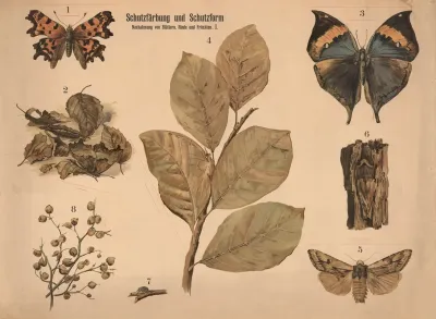 Schutzfarbung Und Schutzform Nachahmung Von Blattern Rinden Und Fruchten 2