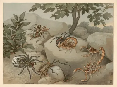Scorpion And Tarantula