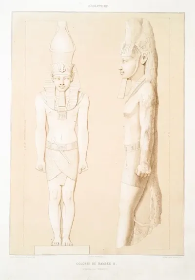 Sculpture Colosse De Ramses II Memphis Xixe Dynastie