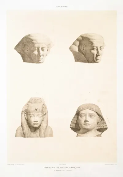 Sculpture Fragments De Statues Iconiques De Differentes Epoques