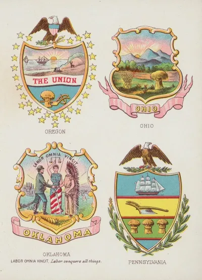 Seals And Coats Of Arms Of America Pl 10