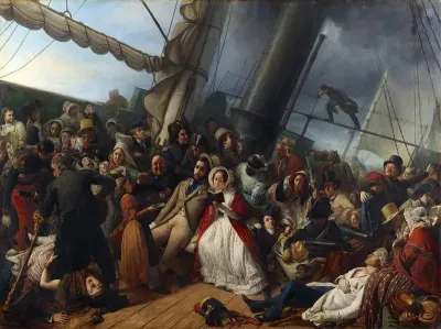 Seasickness At The Ball On Board An English Corvette