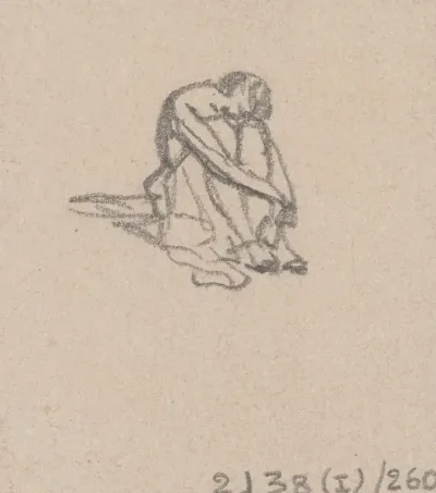 Seated Huddled Figure