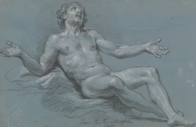 Seated Male Nude 5