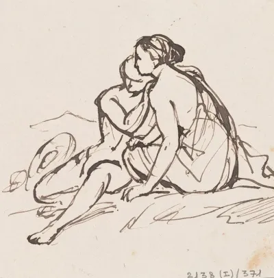 Seated Man And Woman 2